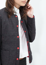 Load image into Gallery viewer, Camelia Reversible Jacket in Black/Red
