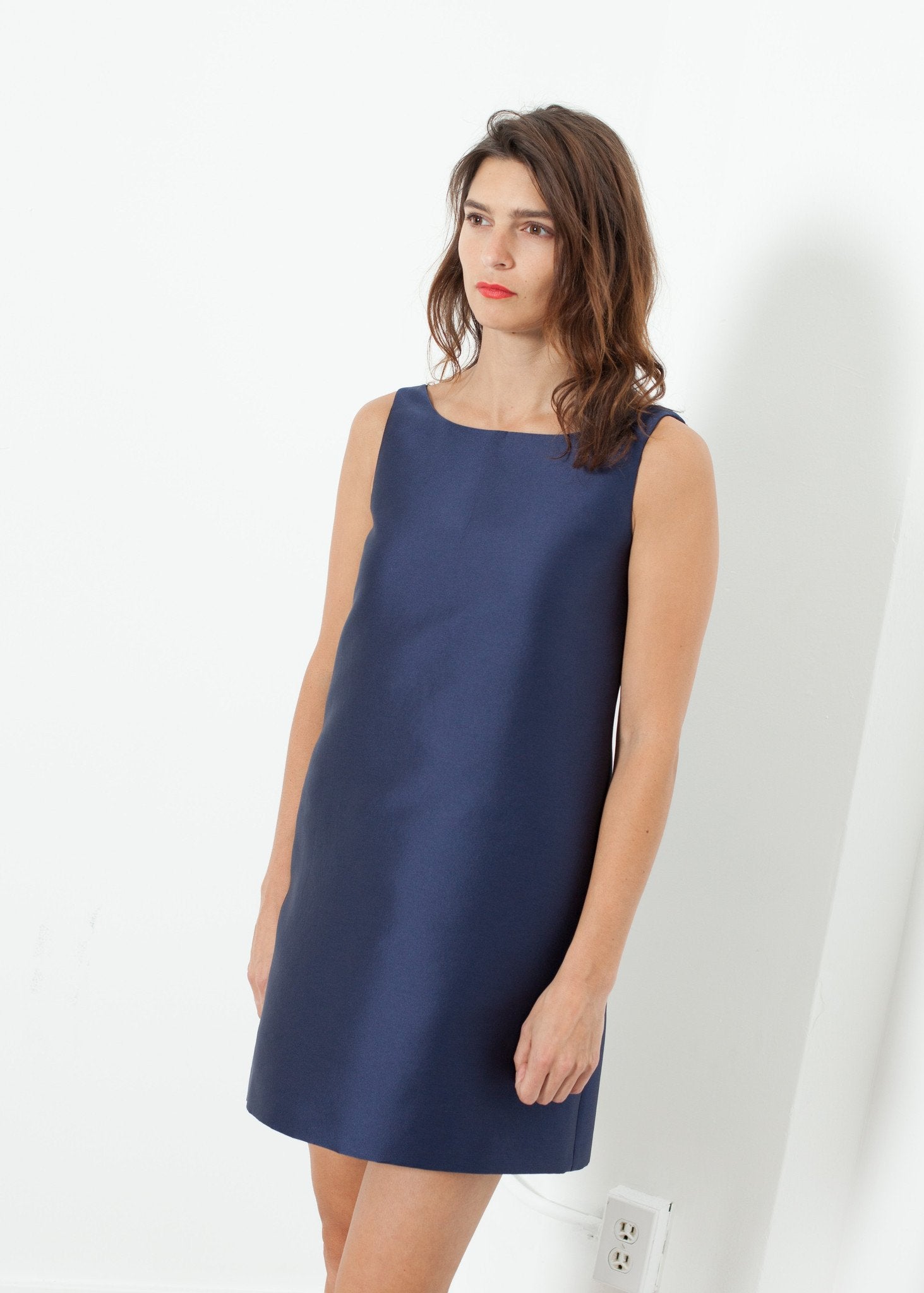 A-Line Mini Dress in Blue  The Gelo Store