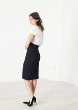 Load image into Gallery viewer, Layered Contrast Dress in Cream/Black
