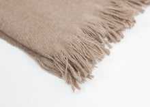 Load image into Gallery viewer, Cashmere Tassel Blanket in Brown
